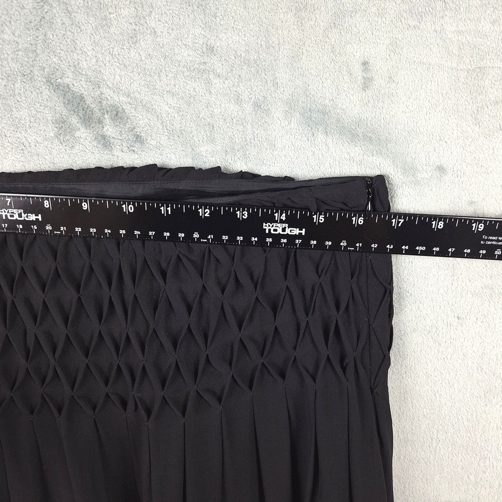Womens Skirt 10 Black Silk Whimsigoth Fairy Grunge Midi Quiet‎ Luxury Flowy Goth - Picture 4 of 8